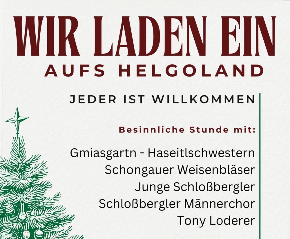 13. Dezember: Öffentliche Weihnachtsfeier