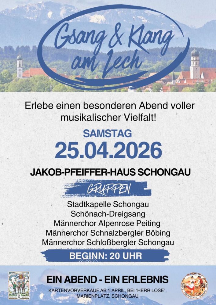 25. April: Gsang & Klang am Lech